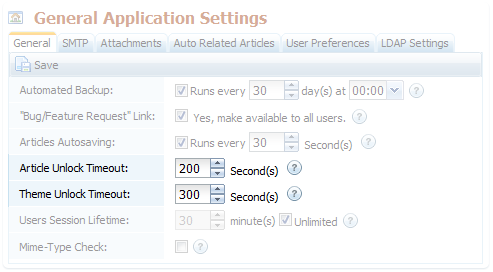 Article Edit Locking for Knowledge Management Systems