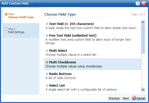 Custom Fields