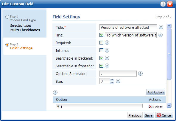 Custom Fields