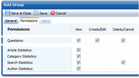 New permissions in knowledge base software.