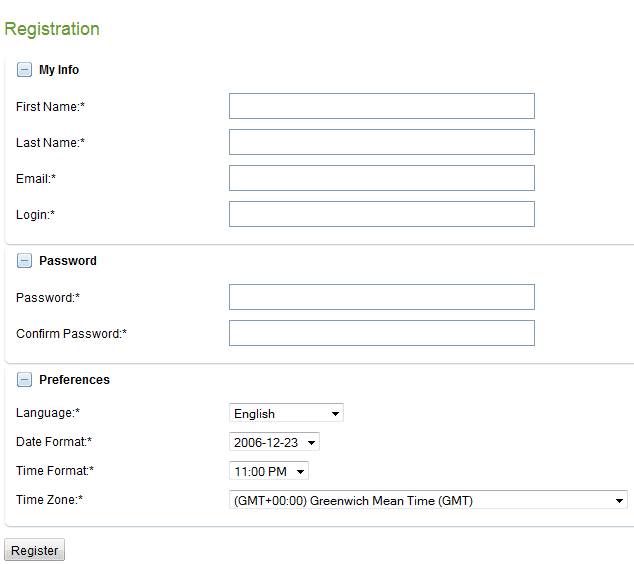 User Registration