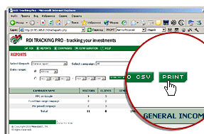 ROI Tracking Pro - print out capabilities